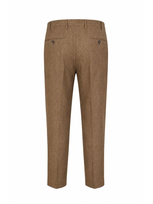 Pantalone in lino Marrone TONALI | 4NP04AB TXEEVUE44
